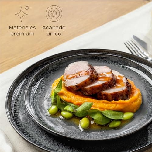 Thumbnail 4 de Twinzee 6 Grande Assiette Granite, compatible micro-onde ⚙