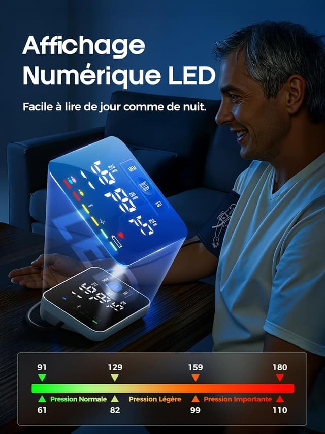 Detalle 1 de BioAura tensiomètre bras LED 199