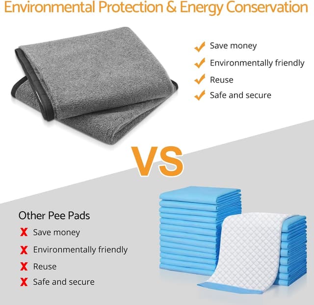 Detalle de Maxetodo set da 2 traverse lavabili 80 x 92 cm per cani e gatti, assorbenti e antiscivolo