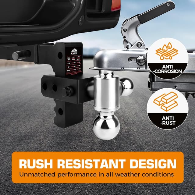 Detalle 2 de Kingfun Adjustable Trailer Hitch 12500 lbs ๐