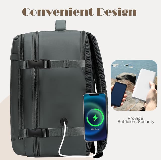 Detalle 2 de Yankony Sac à Dos Voyage Cabine 45x36x20 30 L