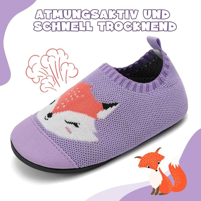 Detalle 2 de VOLHAL Kinder-Hausschuhe mit atmungsaktivem, rutschfestem Design für Kindergarten & Indoor