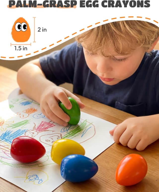 Detalle de JUPITEARTH 6 Colors Egg Crayons