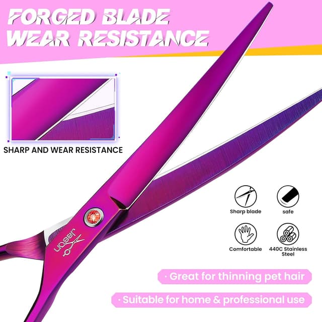 Thumbnail 1 de JASON Profesional 7.5" tijeras curvadas para perros