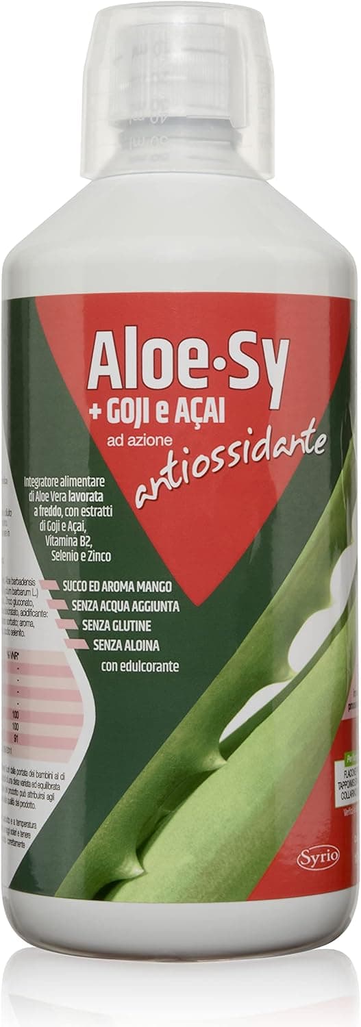 Detalle de Syrio Aloe Sy+ Goji e Açai 1 L, integratore depurativo 🍹