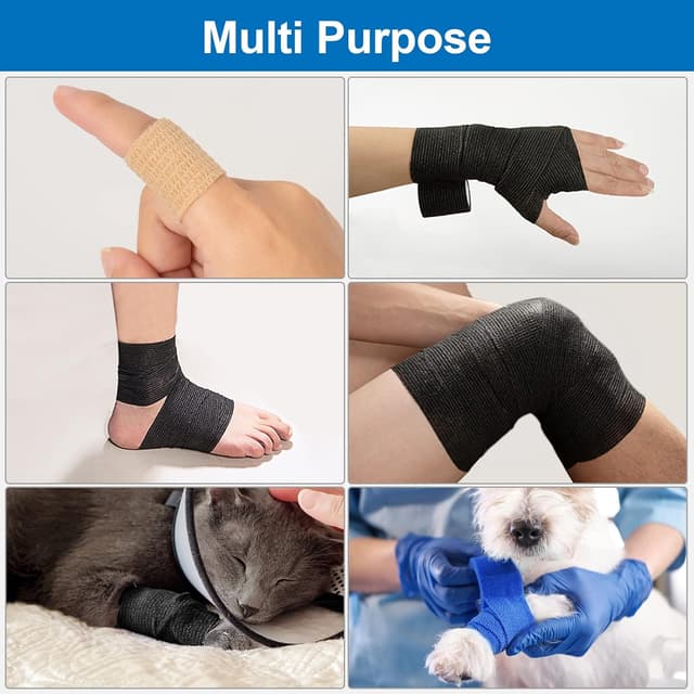 Thumbnail 6 de 12 Roll Selbstklebender Verband 10 cm Blau