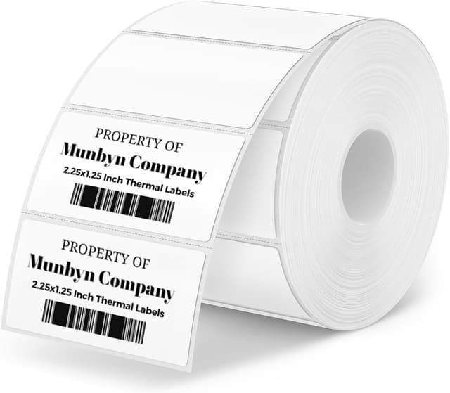 Detalle de MUNBYN 57mm x 32mm thermal shipping labels 1000