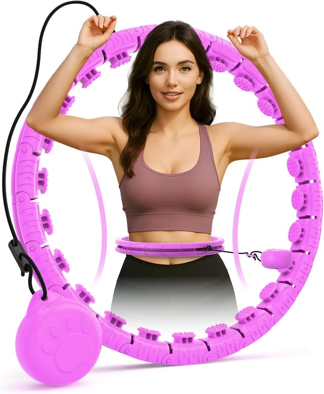 Detalle de JLoibao Smart Hula Hoop Fitness 24 anillos