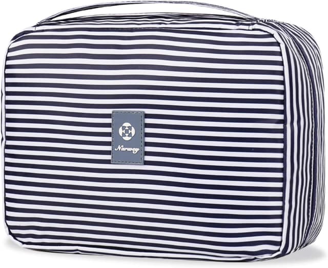 Detalle de Narwey Kulturtasche Damen Groß – Kulturbeutel zum Aufhängen, gepolsterte Waschtasche 1