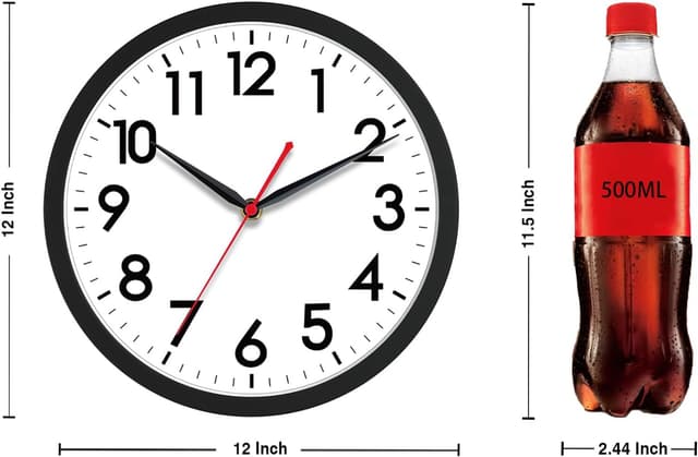 Thumbnail 1 de AKCISOT 12 Inch Silent Wall Clock for Home ๐ฐ