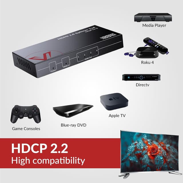 Thumbnail 2 de AV Access 1×4 Splitter HDMI 4K