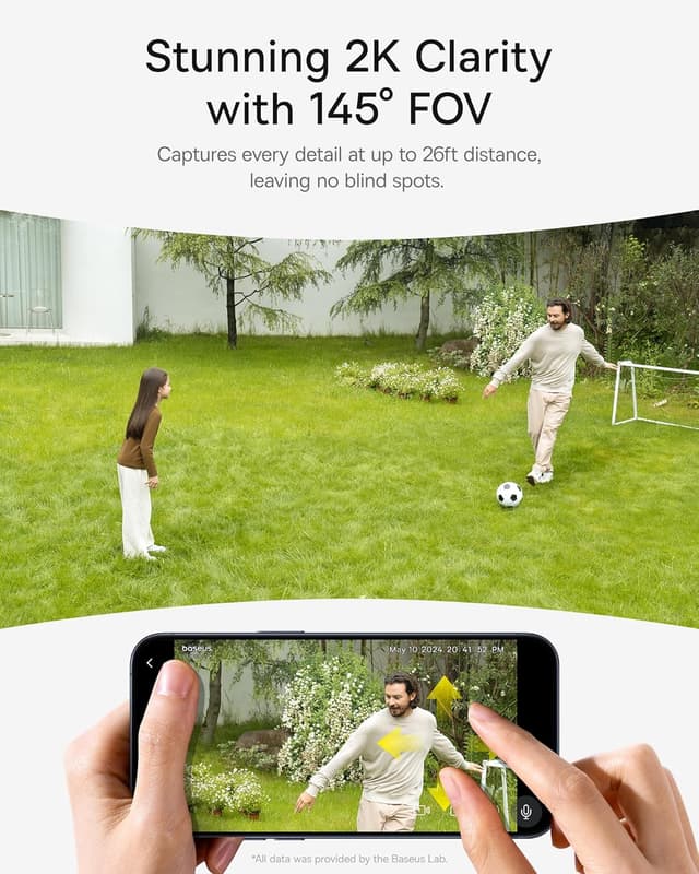 Detalle de Baseus S1 security camera 8GB WiFi