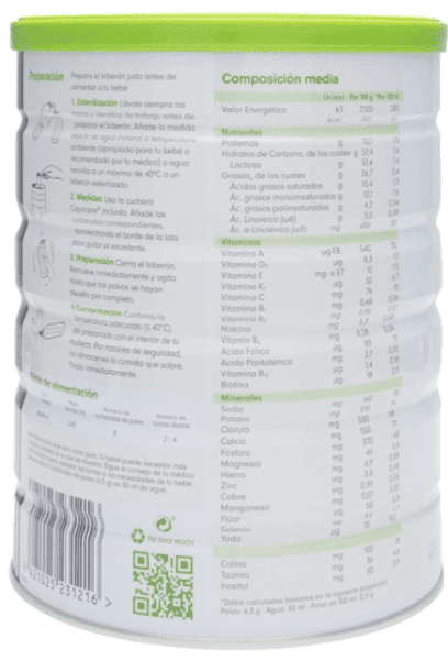 Detalle 2 de Capricare 2 leche infantil 3x800 gr