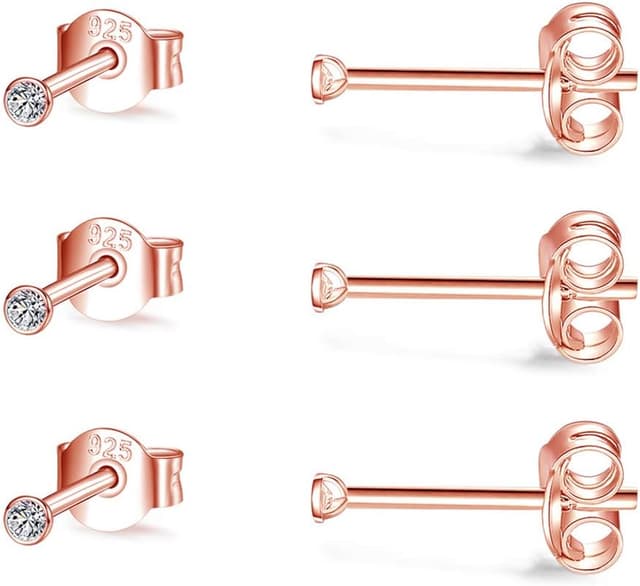 Detalle 2 de CERSLIMO Ohrstecker Gold Set 2 mm