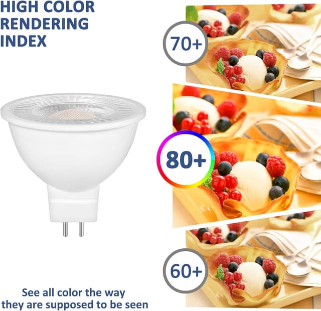 Thumbnail 6 de Caldarax Lampadine LED GU5.3 12V 5W (MR16) 2700K, 500 lm, fascio 120° – non dimmerabile, 6 pezzi