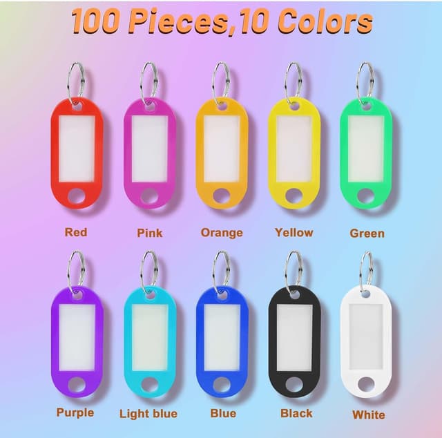 Thumbnail 2 de Mkitnvy Portachiavi Colorati 100 pz