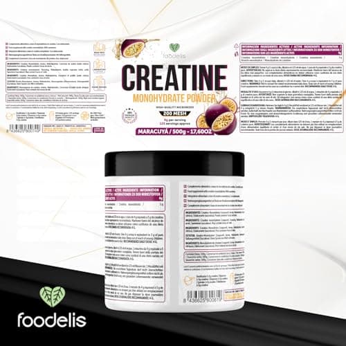 Detalle de FOODELIS Creatina Monohidratada 500 g 🍽