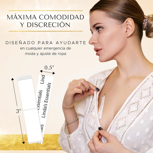 Thumbnail 3 de Cinta doble cara ropa y piel 100 unidades