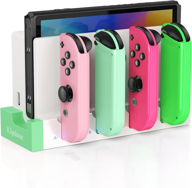 Detalle de Ladestation für Switch Joy‑Con 7‑Fächer