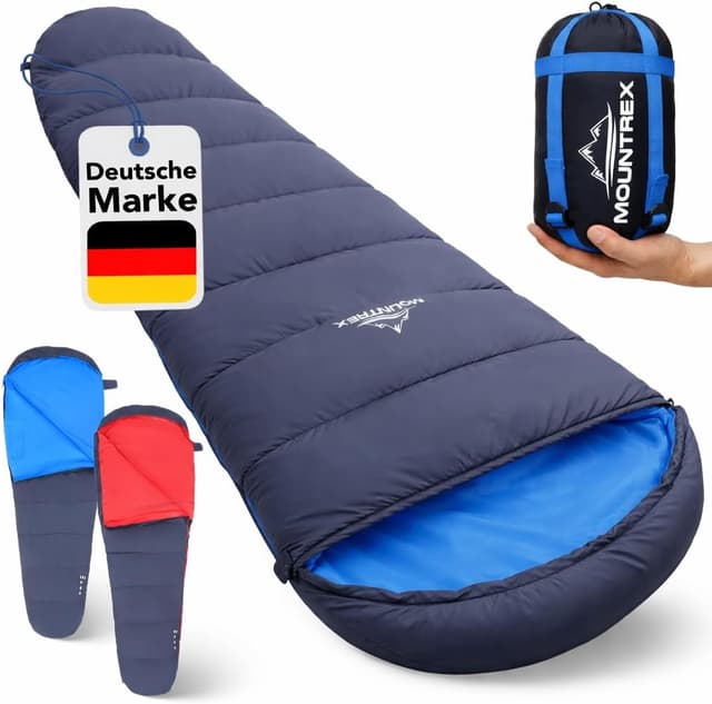 Detalle de MOUNTREX Schlafsack Winter Sommer Ultraleicht 760 g