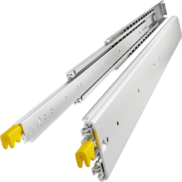 Detalle de VADANIA 1200mm Ultra Heavy Duty Drawer Runners with Lock (Full Extension, Side Mount) – #D76, 1 Pair