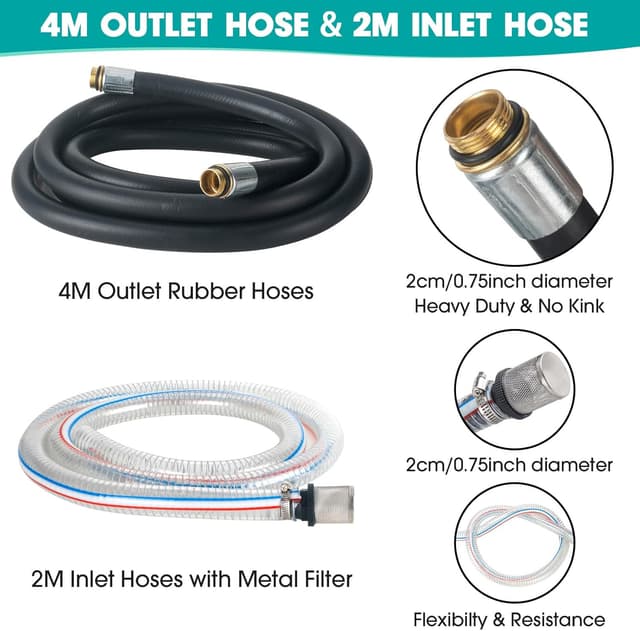 Thumbnail 3 de OULUTO 12V 260W Bomba de transferencia 45L/min