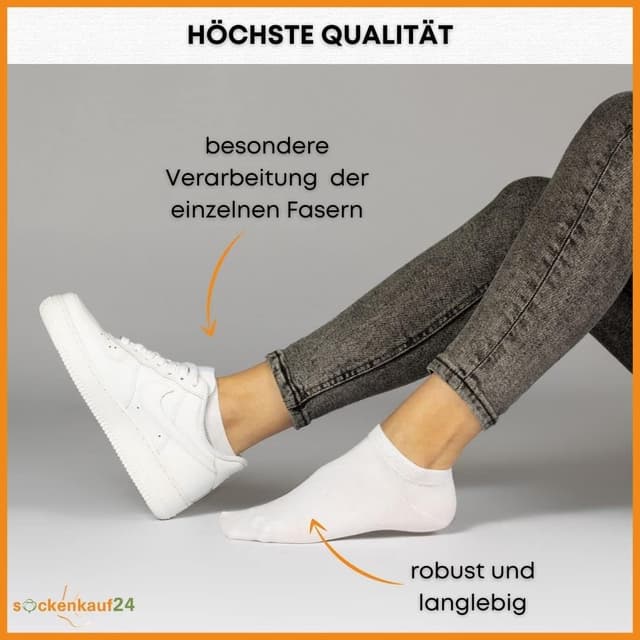 Thumbnail 2 de 10 Paar Premium Sneaker Socken Herren & Damen