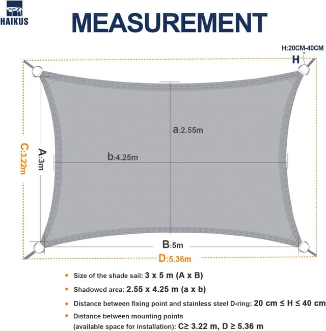 Detalle 2 de HAIKUS Haikus tenda a vela 3x5 m impermeabile