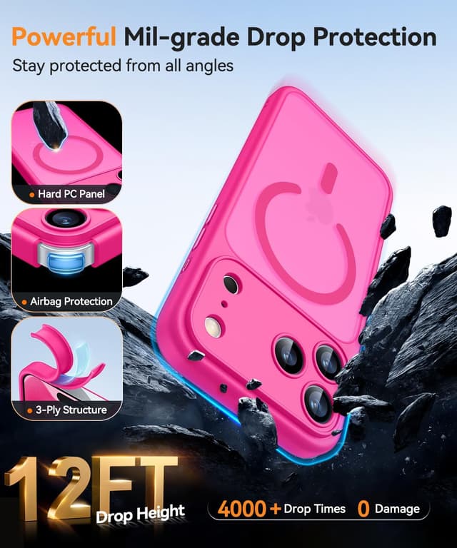 Thumbnail 5 de CANSHN Magnetic iPhone 17 Pro Case 6.3