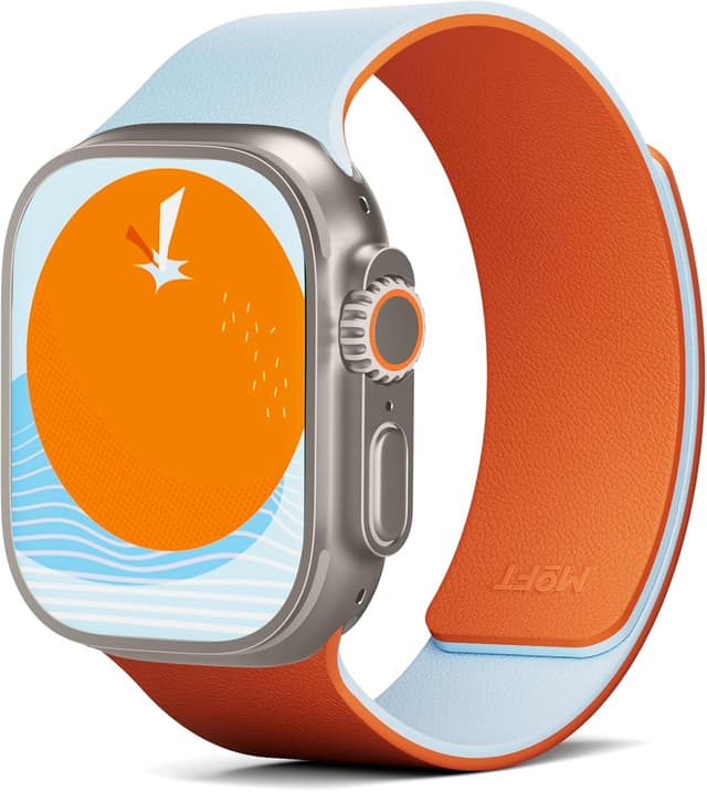 Detalle de MOFT Snap Duo watch bands for Apple Watch (Quick Magnetic Wear, duo-colour silicone) – 38/40/41/42/44/45/46/49mm