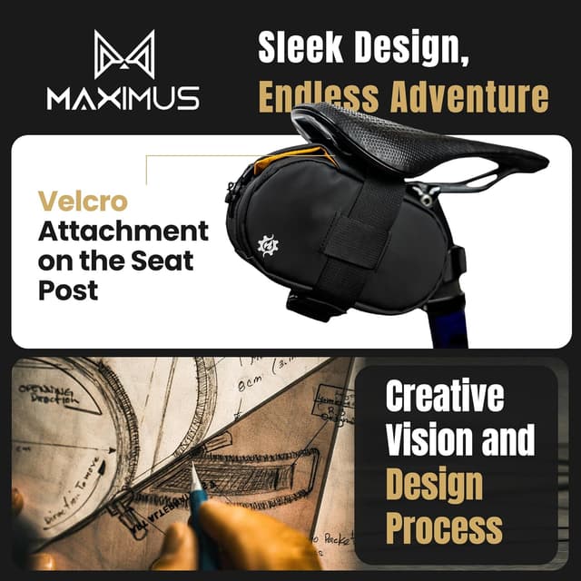 Detalle de Lumiere & Co. Maximus magnetic saddle bag 8″