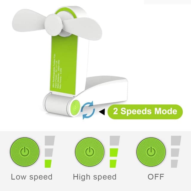 Detalle 2 de GlobalCrown Handheld Fan Mini Portable