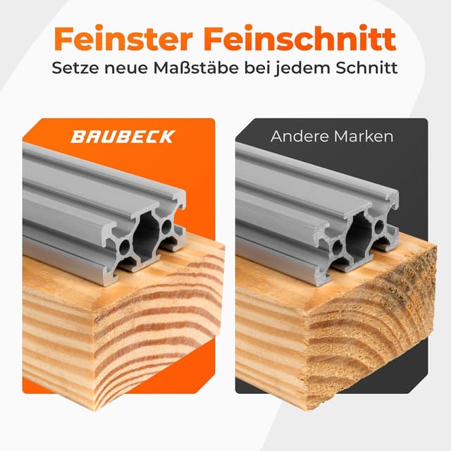 Thumbnail 6 de BAUBECK Sägeblatt 136 x 20 mm, 1,5 mm Feinschnitt – 40 Zähne für Akku-Kreissägen (Holz & Alu, kompatibel zu gängigen 136x20-Systemen)