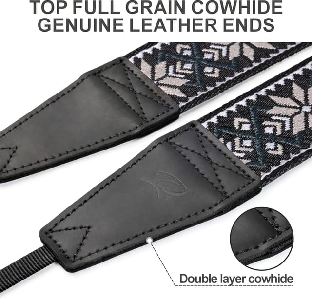 Detalle 2 de Padwa Lifestyle Camera Strap with 2" full grain leather ends and quick release