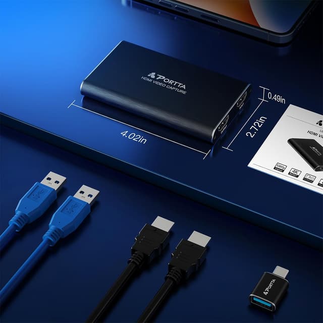 Detalle 2 de PORTTA HDMI Capture Card 1080p60