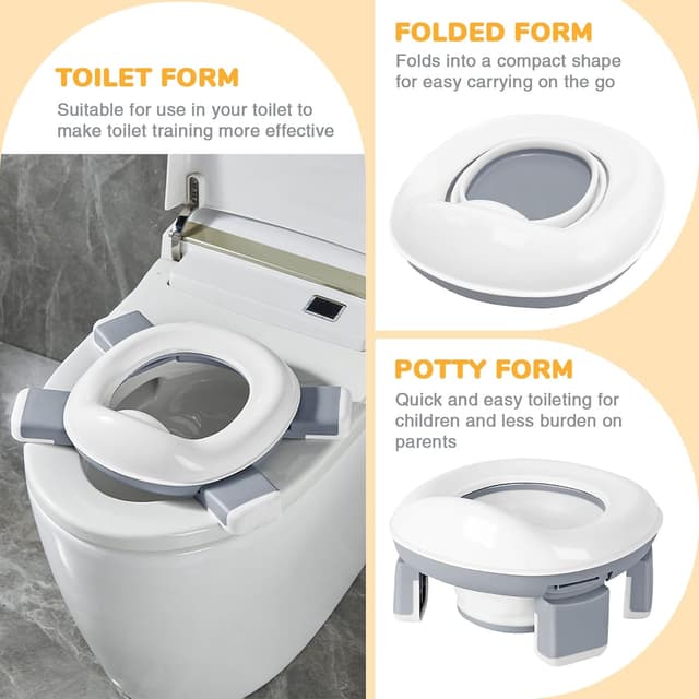 Thumbnail 5 de DEANIC 2-in-1 Travel Potty for Toddlers, 60 liners ๐ฝ