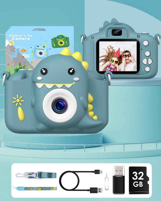 Thumbnail 6 de Gofunly Kinder Kamera 1080P 32GB