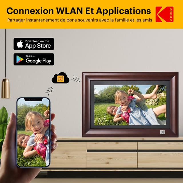 Thumbnail 3 de KODAK Cadre Photo Numérique 14,1" WiFi full HD