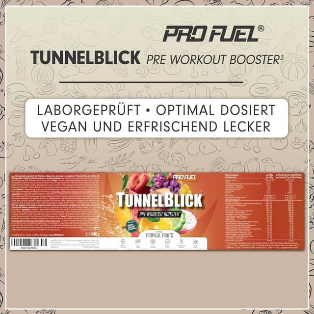 Thumbnail 5 de Pre-Workout-Booster³ Tropical Fruits 440 g