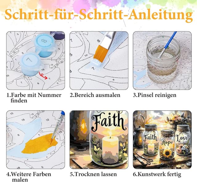 Thumbnail 3 de Malen nach Zahlen Erwachsene 40 x 40 cm