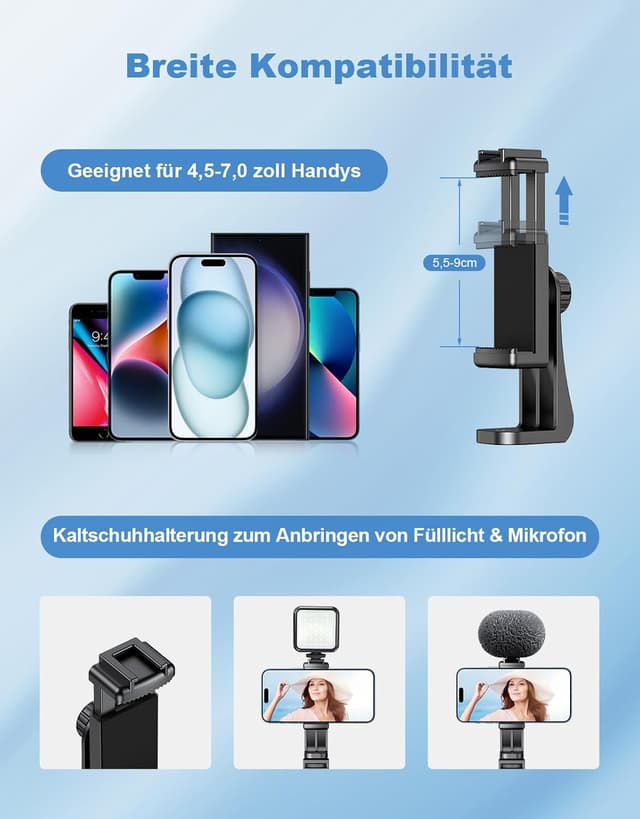 Detalle 2 de CIRYCASE Handy Stativ 177 cm