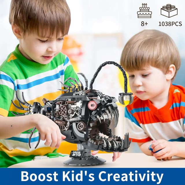 Thumbnail 5 de XITALAXU Mechanical Fish Building Set 1038PCS 🧩