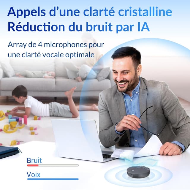 Thumbnail 3 de NEWORK Haut‑Parleur de conférence Bluetooth 2600mAh