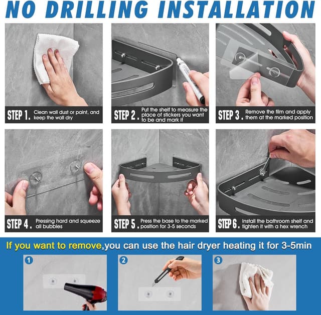 Detalle 2 de GRICOL Étagère d'angle métallique 10 kg