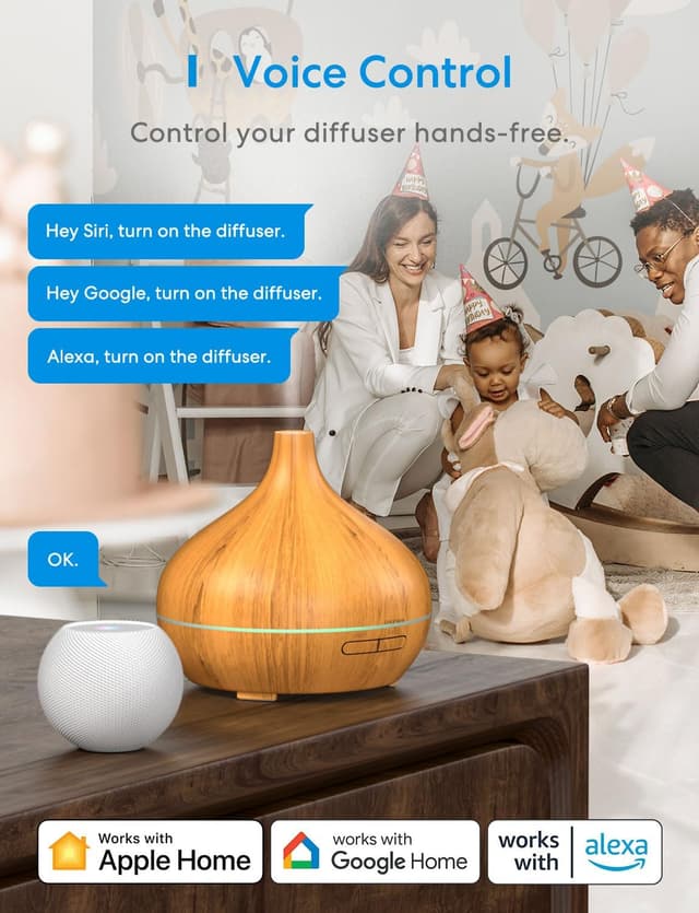 Thumbnail 2 de Meross Humidificador Pequeño 400ML 🌬️ Control por Voz y HomeKit