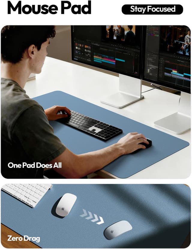 Detalle 2 de YSAGi Leather Desk Protector 23.6" x 13.8"