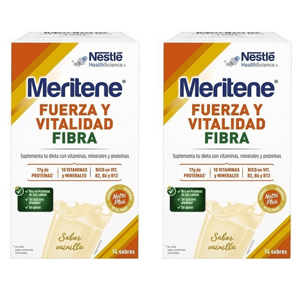 Imagen de Meritene Fuerza y Vitalidad Fibra batido 2x14 sobres en OfertitasTOP