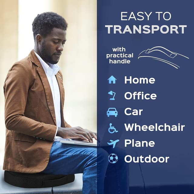 Thumbnail 6 de Bonmedico Memory Foam seat cushion for pain relief