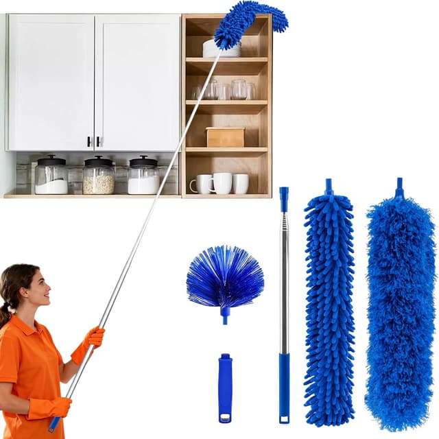 Detalle de TAIANJI Staubwedel Teleskop 245 cm ausziehbar