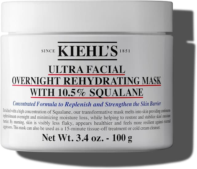 Detalle de Kiehl’s Masque de Nuit Réhydratant Ultra Facial au squalane végétal (sans parfum) – 100 g